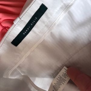 Linen White Perry Ellis Pants